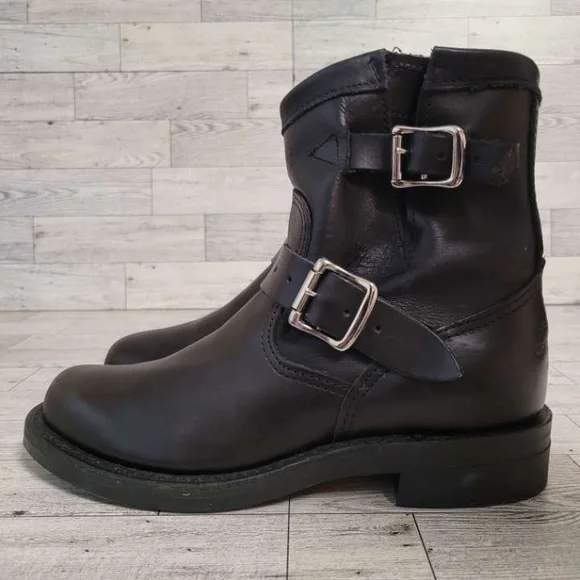 Chippewa | Shoes | Womens Chippewa Black Leather Engineer 
